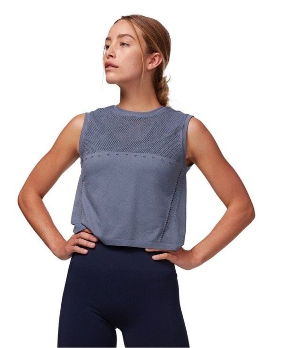Varley Crestway Tank Top Blue Gray Size S/M Activewear